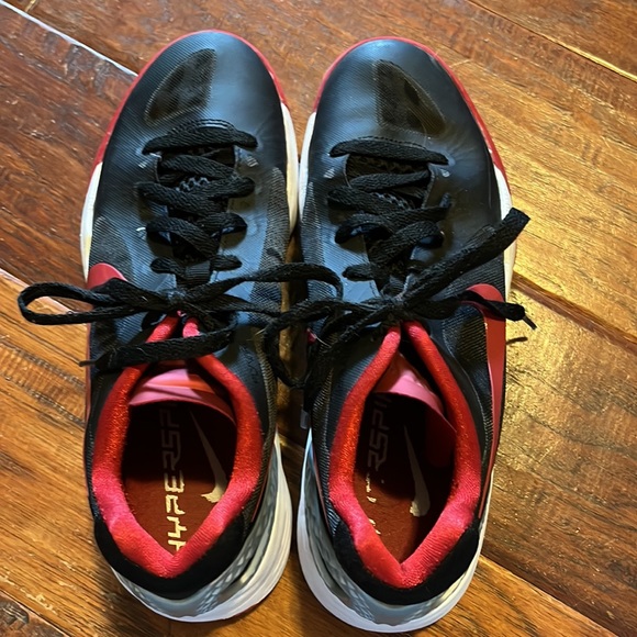 Women’s NIKE Volley Zoom HyperSpike Volleyball Sneakers. Black/Red. Size 8.5. - Picture 3 of 7